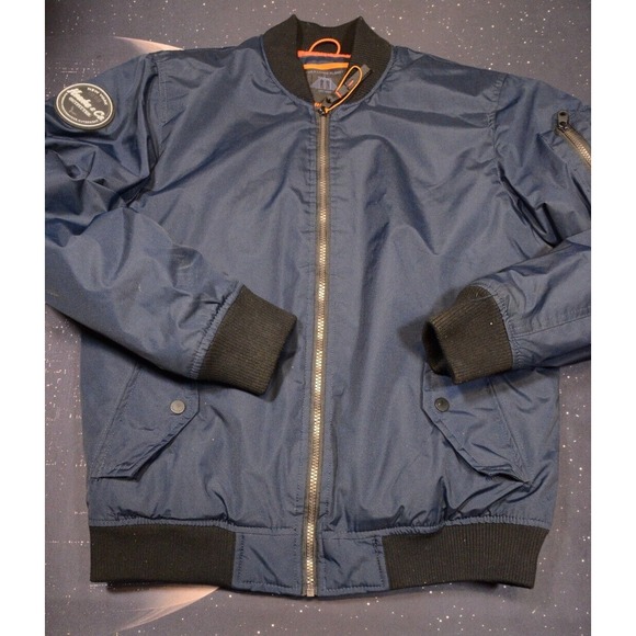 Hawke & Co Men's Bomber Jacket Small Navy Full Zip Pockets‎ Long Sleeve - Picture 1 of 8